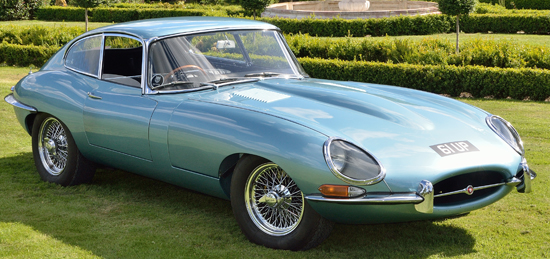 Jaguar series1 4.2 Ltr E Type Silver Blue (1966)